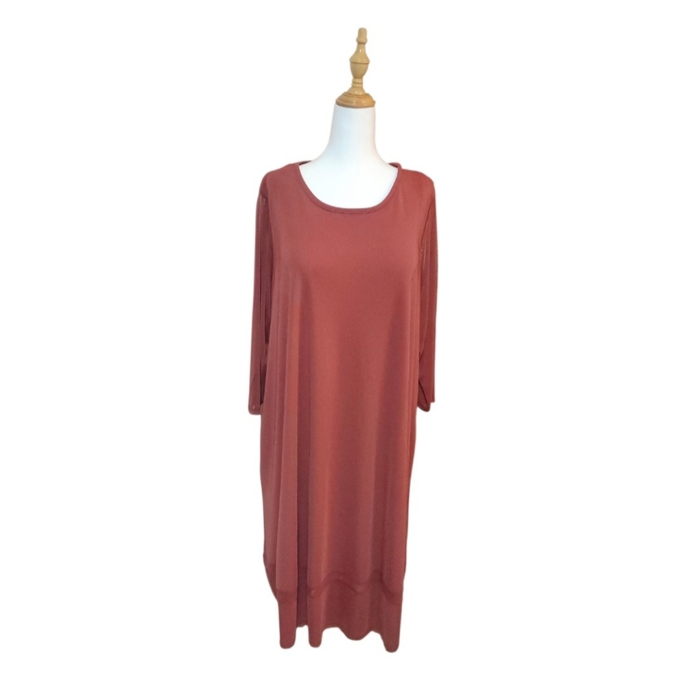 🇺🇸Marla Wynne Rust Dress With Pockets.